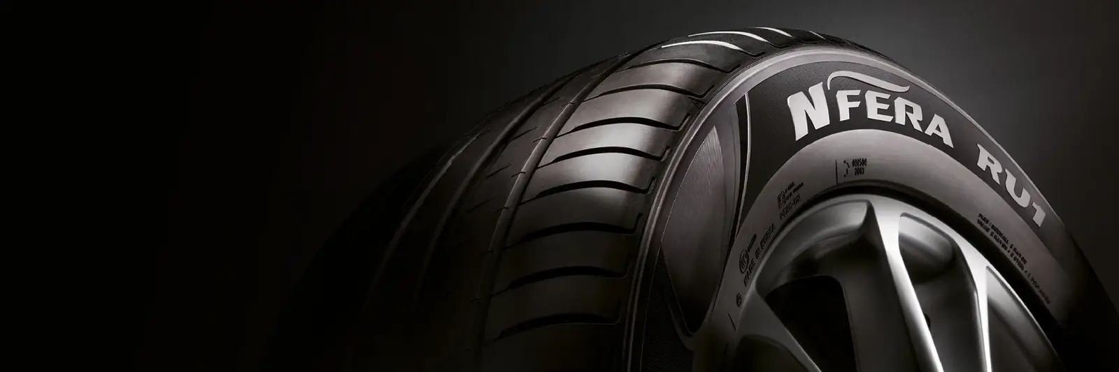 Close-up of a tyre tread, representing emergency mobile tyre call-outs in Hereford